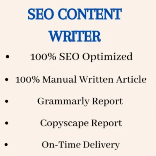 I will write high quality SEO articles and blog posts with images